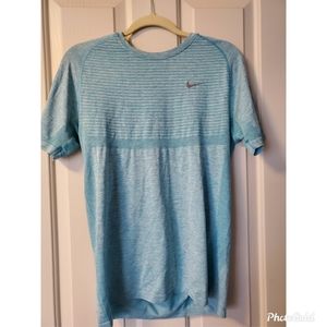 Nike light blue running shirt